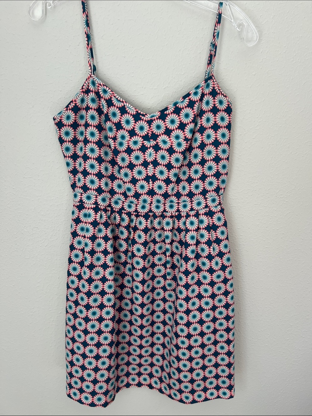 J. Crew Navy Floral Fit-and-Flare Dress